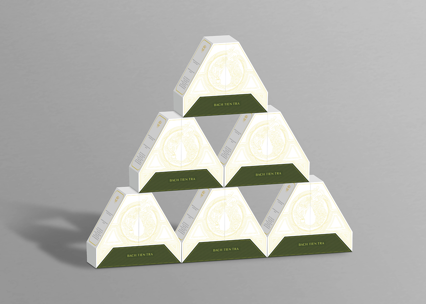 THIẾT KẾ BAO BÌ NHÃ HIỆU BẠCH TIÊN TRÀ THƯƠNG HIỆU HÀ THÁI